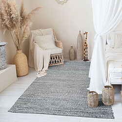 Thedecofactory DESERTUM - Tapis tressé en jute gris 120x170