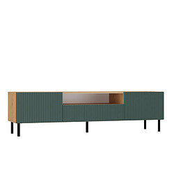 Vivaldi Meuble TV Camilla Chene Artisan Vert 160 cm