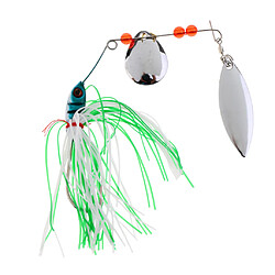 Acheter 3Pcs Leurres Durs Pêche Spinnerbait avec Jig Crochet en Métal(gris Jaune Vert)