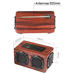 Avis Yonis Enceinte Bluetooth Bois 1200mAh USB MP3 WMA