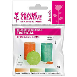 Graines Creatives 3 colorants solides pour bougies - Tropical