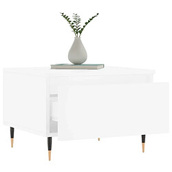 Acheter Maison Chic Lot de 2 Tables basses,Table Console pour salon blanc 50x46x35 cm bois d'ingénierie -MN36989