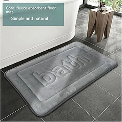 Avis LUUCOZK Tapis de bain antidérapants absorbants à séchage rapide pour salle de bain - Noir-50x80cm