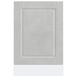 Avis vidaXL Panneau de lave-vaisselle Porto gris béton 45x1,5x67 cm