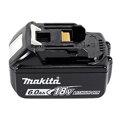 Makita DGA 452 G1J Meuleuse d'angle sans fil 18 V 115 mm + 1x Batterie 6,0 Ah + Makpac - sans chargeur