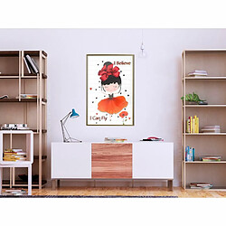 Paris Prix Affiche Murale Encadrée Poppy Dancer 40 x 60 cm Or