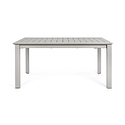 Avis Mes Table de jardin extensible 160/240x100x76 cm en aluminium taupe