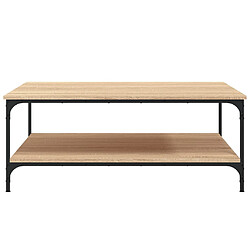 Acheter ComfortXL Table Basse Chêne Sonoma 100x100x40 Cm Bois D'ingénierie