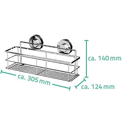 Avis RIDDER Étagère de douche 30,5 x 12,4 x 14 cm Chrome 12010200