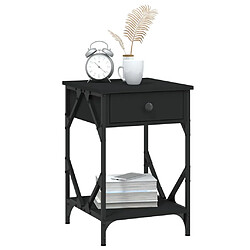 Acheter Maison Chic Lot de 2 Tables de chevet - Tables de Nuit noir 40x42x60 cm bois d'ingénierie