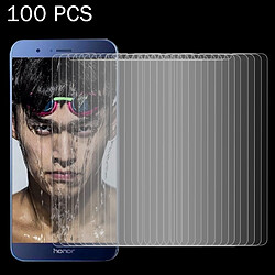 Wewoo Verre trempé 100 PCS pour Huawei Honor V9 0.26mm 9H Surface Dureté Anti-Explosion Non-plein Écran Film