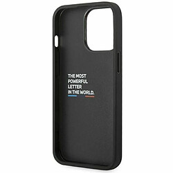 Acheter Cg Mobile BMW Coque pour iPhone 14 Pro en noir avec lignes inférieures tricolores, collection M, étui de protection lisse avec encliquetage, absorption des chocs et logo signature