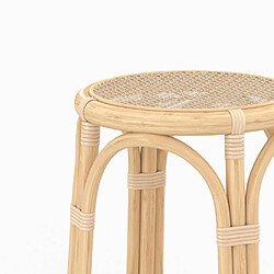 Rendez Vous Deco Tabouret de bar Vania en rotin 75 cm pas cher