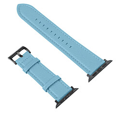 Avizar Bracelet pour Apple Watch 41mm / 40mm et 38 mm Finition Texturé Bleu Clair