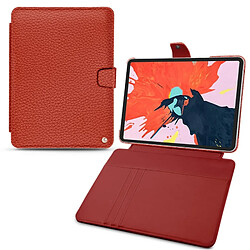 Housse cuir Apple iPad Pro 11' (2018) - Rabat portefeuille - Tomate ( Pantone #a61715 ) - NOREVE