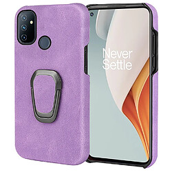 Coque en TPU + PU avec béquille rotative, violet pour votre OnePlus Nord N100