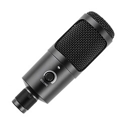 Universal Microphone à condensateur d'ordinateur USB, filtre acoustique à double couche, microphone d'enregistrement, microphone d'ordinateur USB portable, plastique, métal