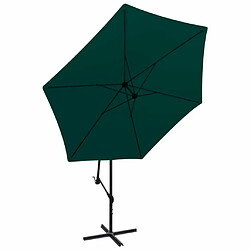 Maison Chic Parasol Jardin | Parasol en porte-à-faux 3 m Vert - GKD49597