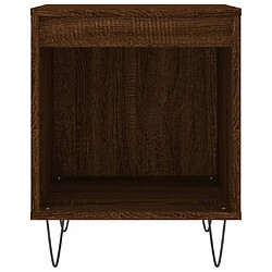 Maison Chic Lot de 2 Tables de chevet - Tables de Nuit chêne marron 40x35x50 cm bois ingénierie pas cher