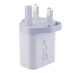 Adaptateur Mural De Voyage Pour Chargeur De Téléphone Rapide 20W Avec Prise Britannique De Protection De Charge