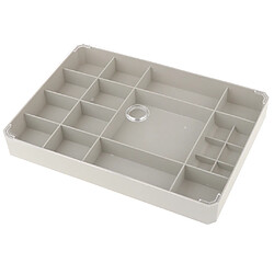 organisateur clair boîte de rangement pour conteneur pour bouts de clou bijoux perles gris pas cher