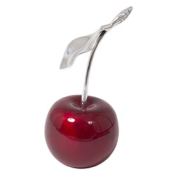 Home Edelweiss Statuette cerise rouge en aluminium Claire 1 cerise 14 cm.