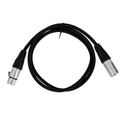 XLR Mâle vers Femelle Equilibre 3pin MIC Blindé Microphone Audio Câble 1m