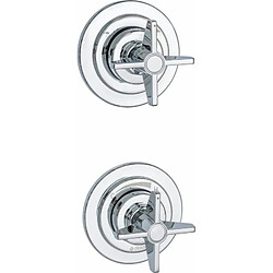 Robinet de douche de salle de bain à monter sous le plâtre et avec interrupteur de douche de Deante Temisto - Chrome - BQT_044P