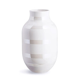 Kahler Design Vase en céramique Omaggio - H 30,5 cm - nacre