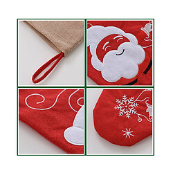 C269 2PCS Rouge Old Homme Noël Stocking Noël Pendentif Noël Arbre de Noël Décoration Cadeau Bag Cheminée Pendentif