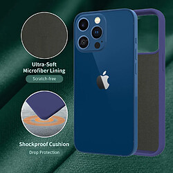 Coque en TPU anti-empreintes digitales bleu foncé pour votre iPhone 13 Pro 6.1 pouces