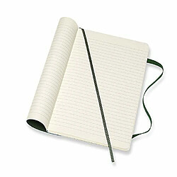 Acheter Moleskine - Carnet de Notes Classique Papier à Rayures - Journal Couverture Souple et Fermeture par Elastique - Couleur Vert Myrte - Taille Grand Format 13 x 21 cm - 240 Pages