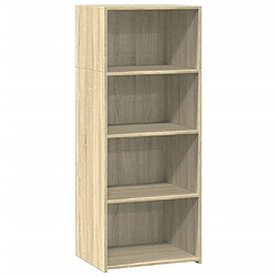 vidaXL Buffet haut chêne sonoma 50x41x124 cm bois d'ingénierie