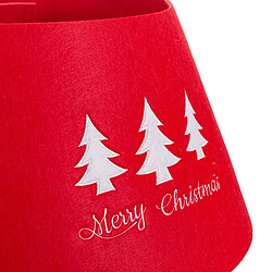 BigBuy Christmas Jupe pour l'arbre de Noël 57 x 57 x 28 cm Rouge