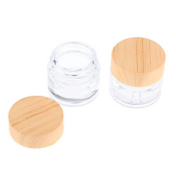 Avis 2 Pcs Pot De Maquillage Vide Cosmétique Pots Lotion Crème Gel Contenants Effacer 10g