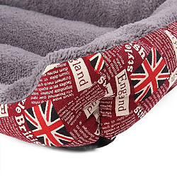 Acheter Wewoo Panier pour chien Coussin Drapeau national Four Seasons Tapis de en peluche pour chien, chaud et chaleureux, Taille: M, 54 × 42 × 12cm (rouge)