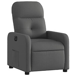 Avis Maison Chic Fauteuil Relax pour salon, Fauteuil inclinable électrique Gris foncé Tissu -GKD50290