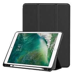 Etui en PU trépied pliable avec fente pour stylo noir pour votre Apple iPad Air 10.5 (2019)/Pro 10.5 pouces (2017)