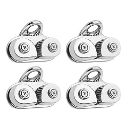 Taquet De Came De Voilier De Bateau 4Pcs Avec Taquet D'anneau Principal Pour Corde De Ligne De 3-15mm