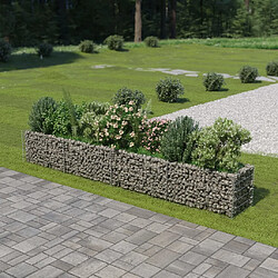 Maison Chic Jardinière,Lit surélevé - Bac à fleurs - pot de fleur à gabion Acier galvanisé 360x50x50 cm -GKD14414