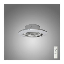 Avis Luminaire Center Plafonnier ventilateur Alisio Argent, blanc 1 ampoule 16,5cm