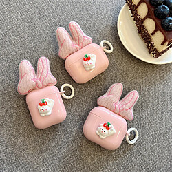 GUPBOO Airpods Coque Housse Étui Protecteur Compatible pour AirPods Pro-lapin mignon lapin fille de dessin animé