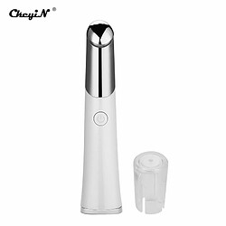 Universal Masseur électrique des yeux Masseur thermique des yeux vibrant LED Photothérapie légère Soin des yeux Bar Visage Minceur Elevateur Masseur Bâton | Appareil de beauté à domicile (blanc)