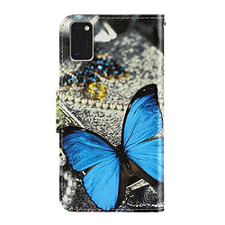 Etui en PU impression de motifs grand papillon pour votre Samsung Galaxy A41 (Global Version)