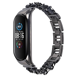 Bracelet en métal noir pour votre Xiaomi Mi Band 3/4