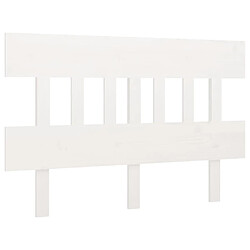 vidaXL Tête de lit Blanc 153,5x3x81 cm Bois massif de pin