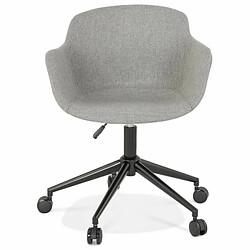 Paris Prix Chaise de Bureau Design Alma 80cm Gris