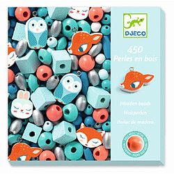 Djeco DJ09807 - Perles en bois Petits animaux