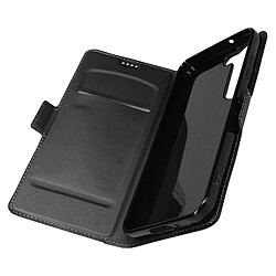 Avizar Etui pour Samsung S23 Porte-Carte Support Vidéo Double Languette Magnétique Noir