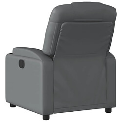 Maison Chic Fauteuil inclinable,Fauteuil luxe de relaxation Gris Similicuir -MN69635 pas cher